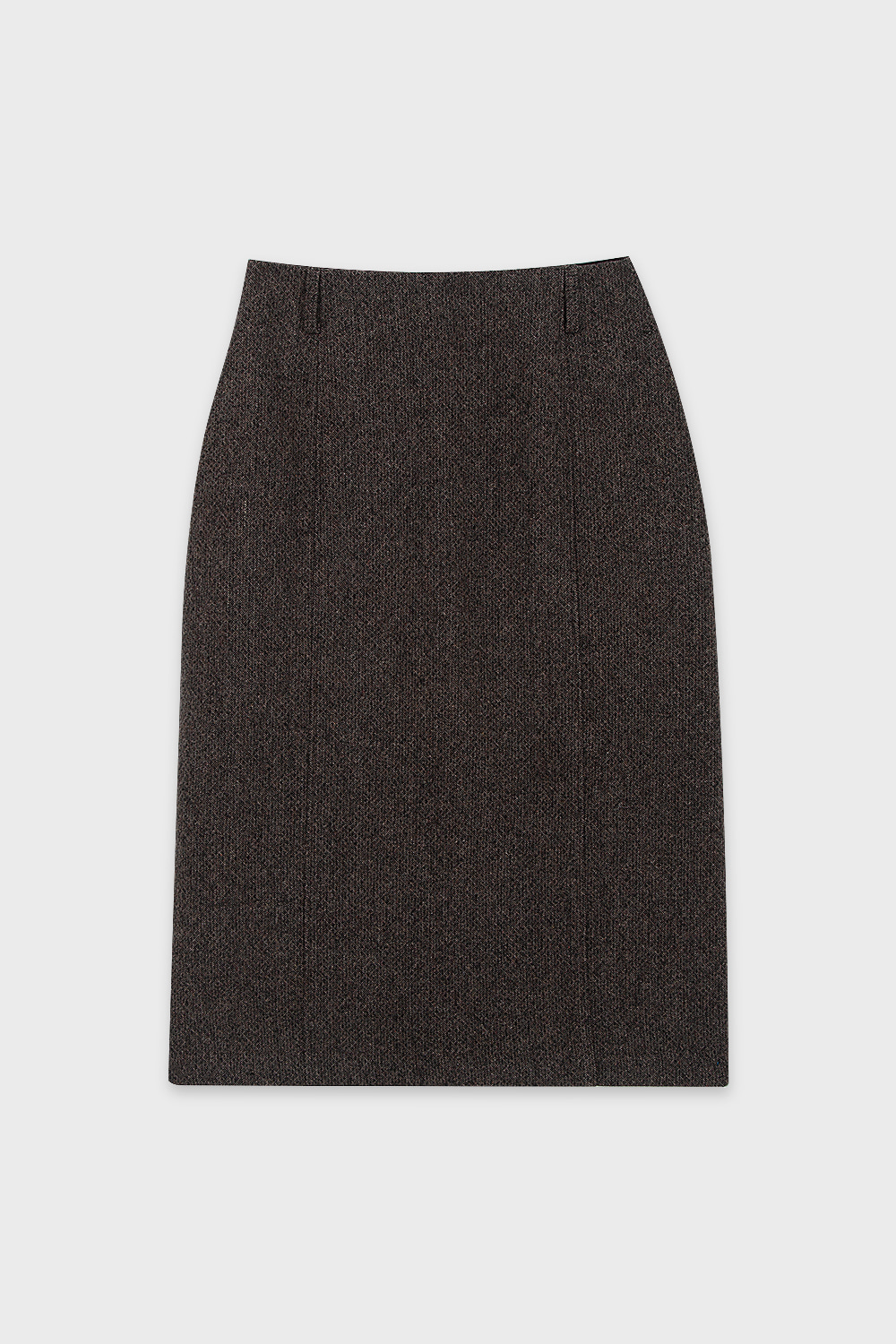 Wool Homespun Skirt Charcoal
