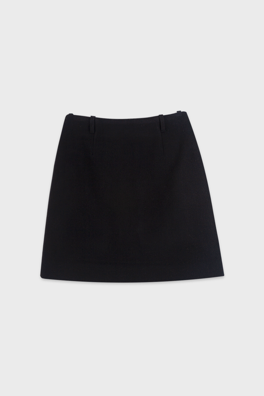 Tailored Wool Skirt Black