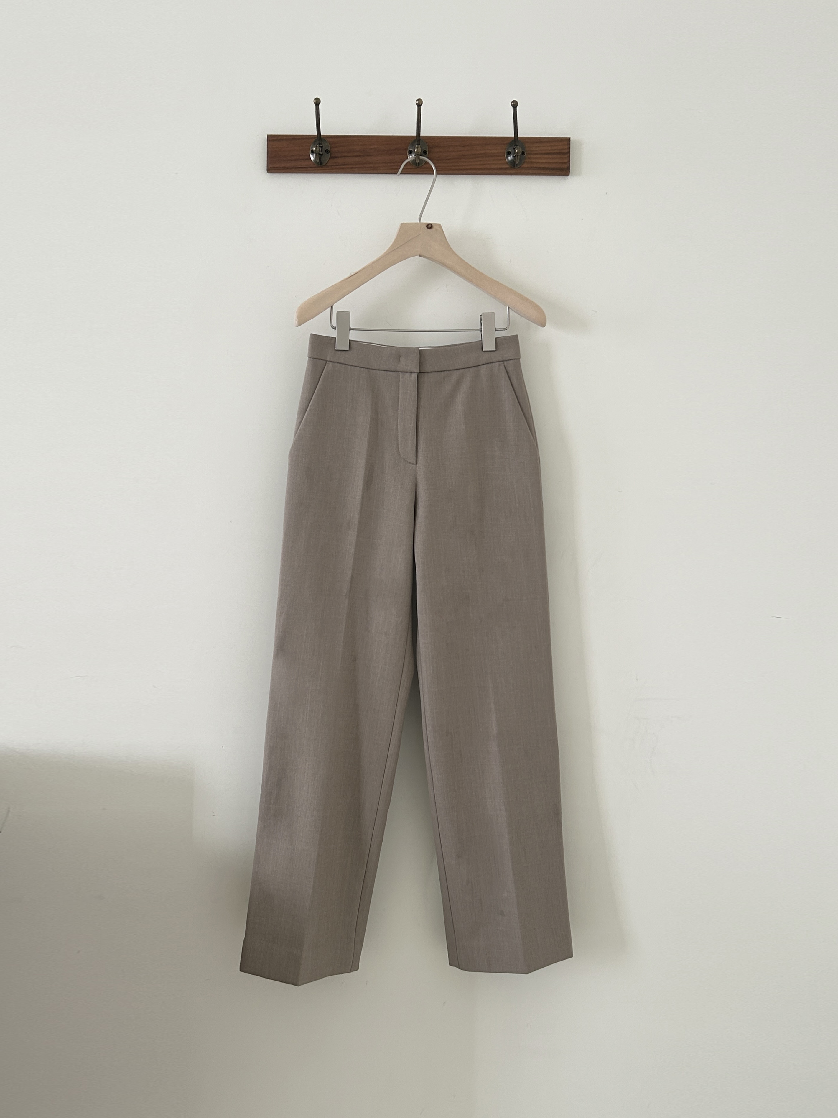 Brushed  Straight-Leg Trousers