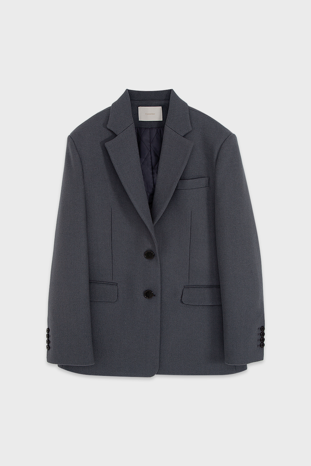 Tailored Wool Jacket Blue