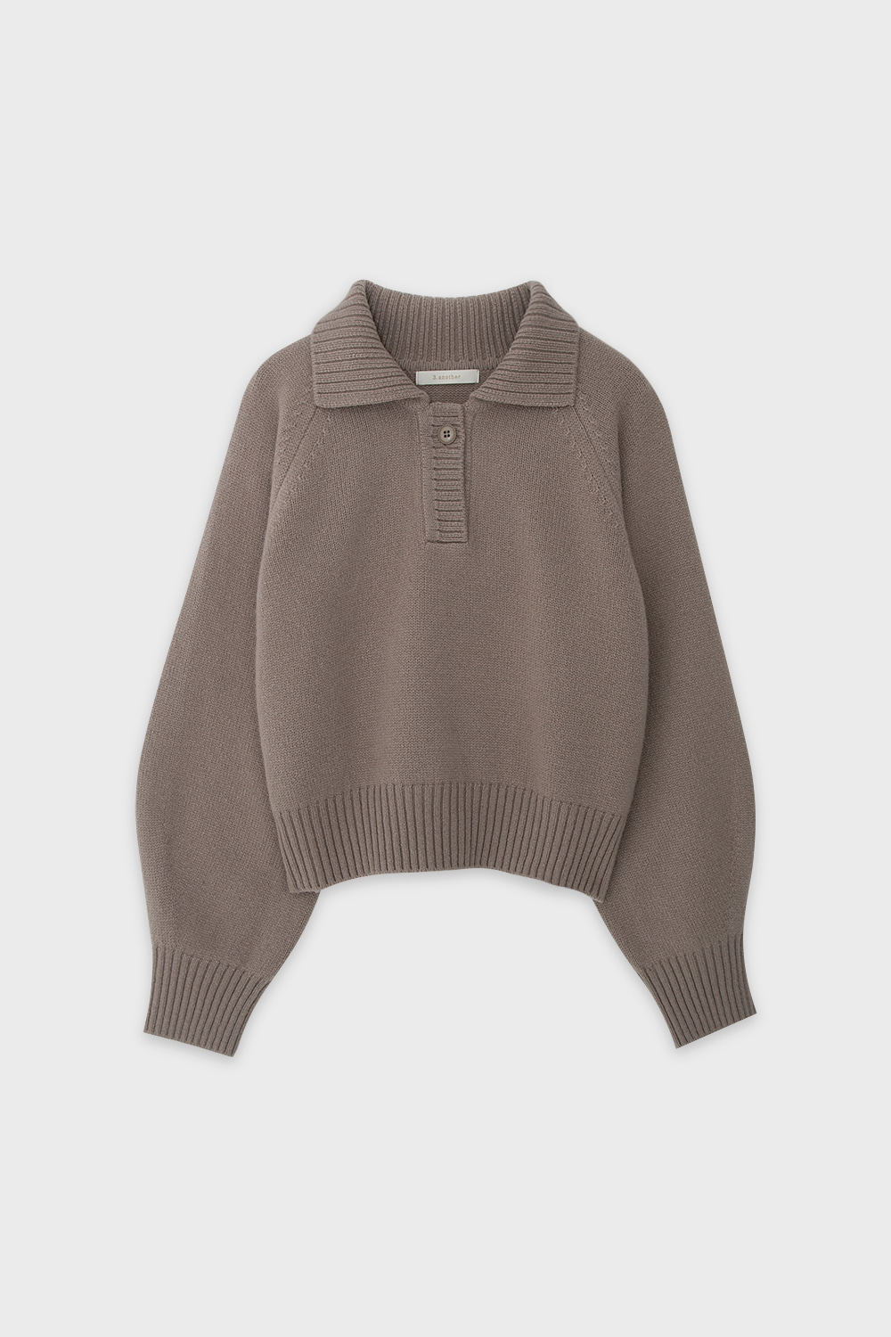 Wool Polo Sweater Beige