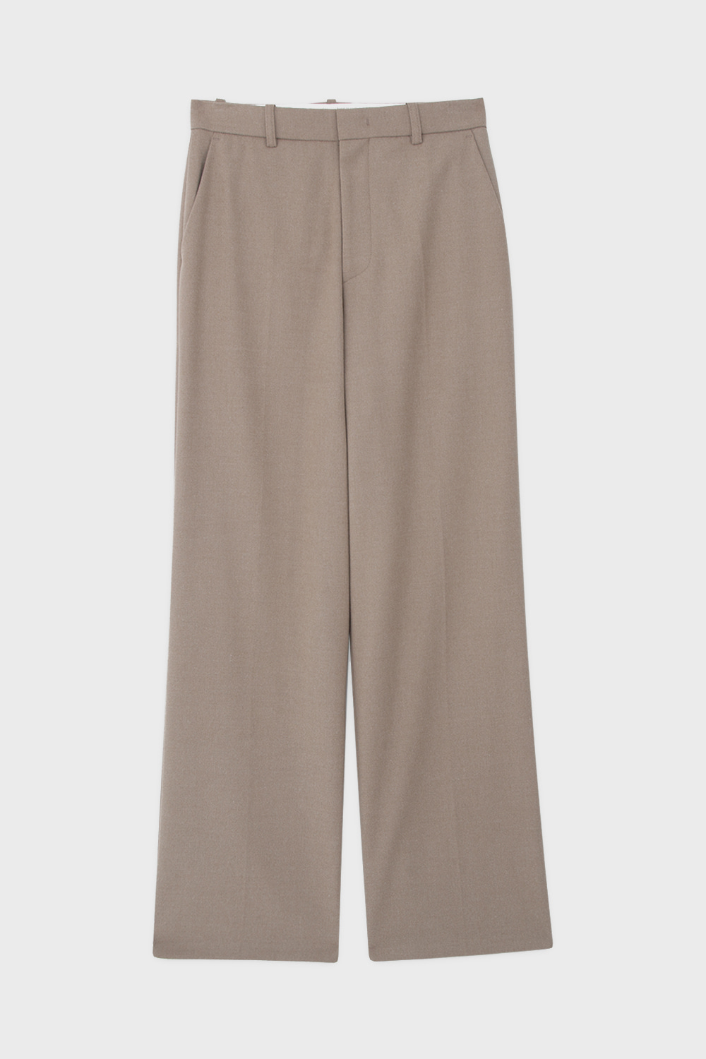 Wool-Flannel Trousers Beige