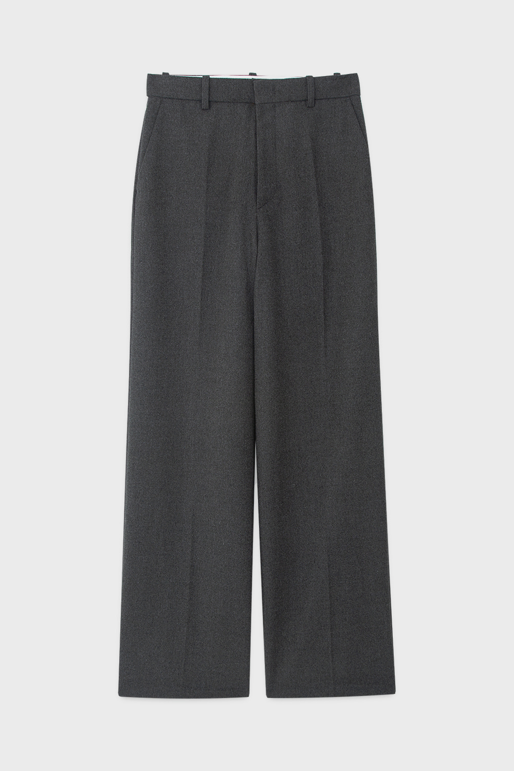 Wool-Flannel Trousers Charcoal