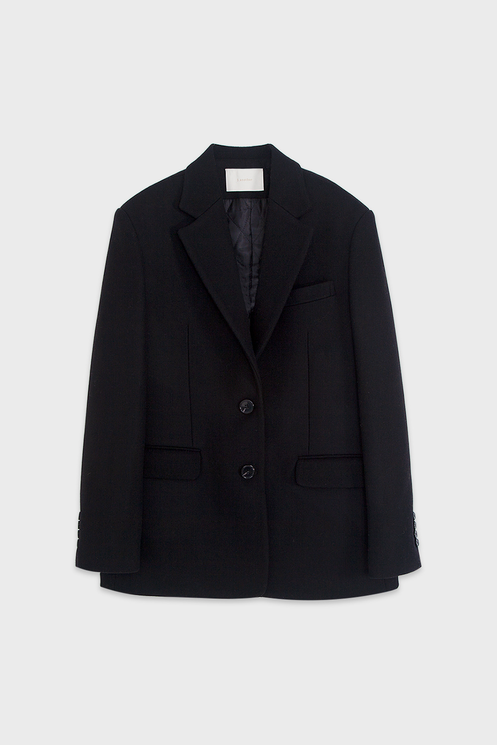 Tailored Wool Jacket Black