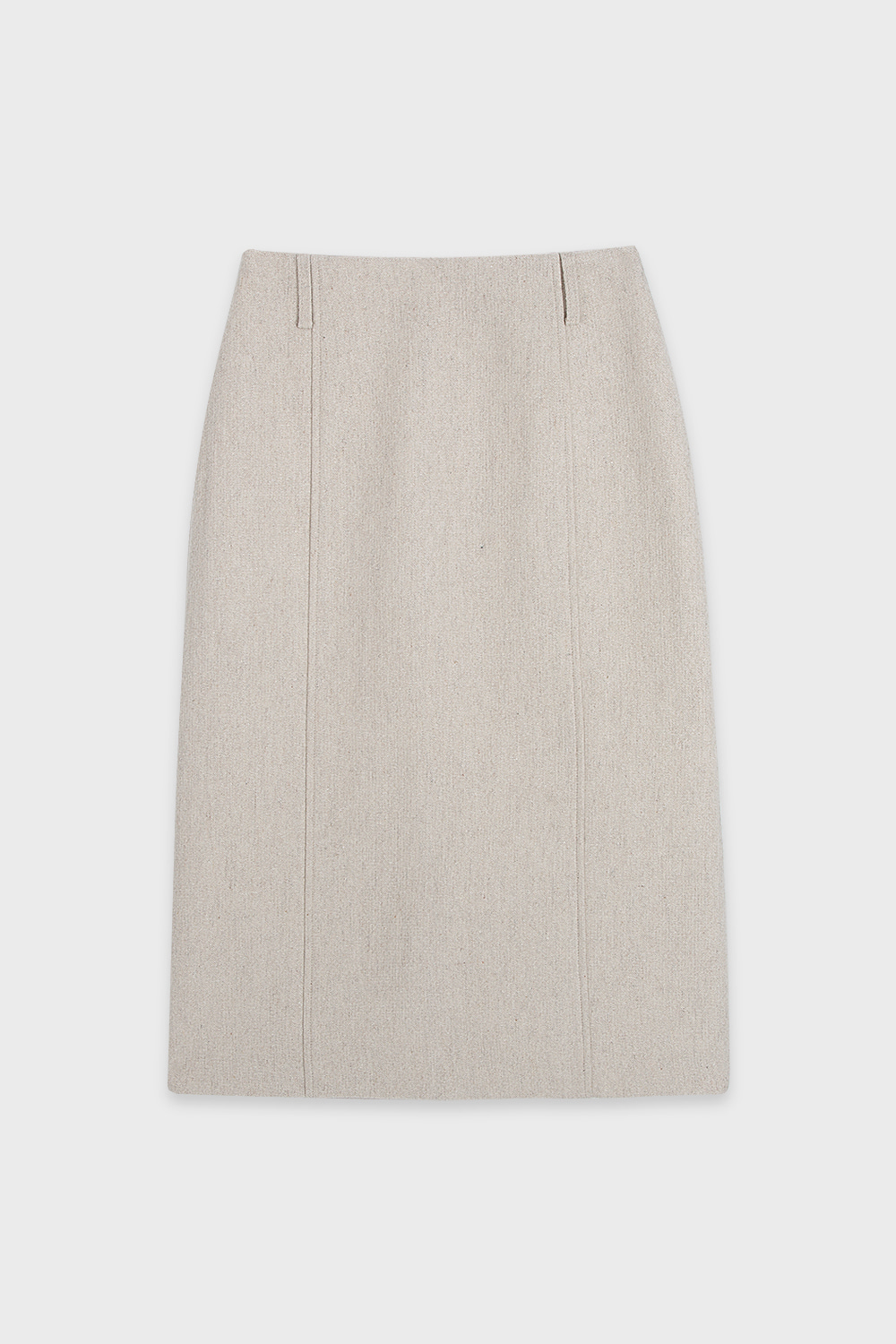 Wool Homespun Skirt Cream
