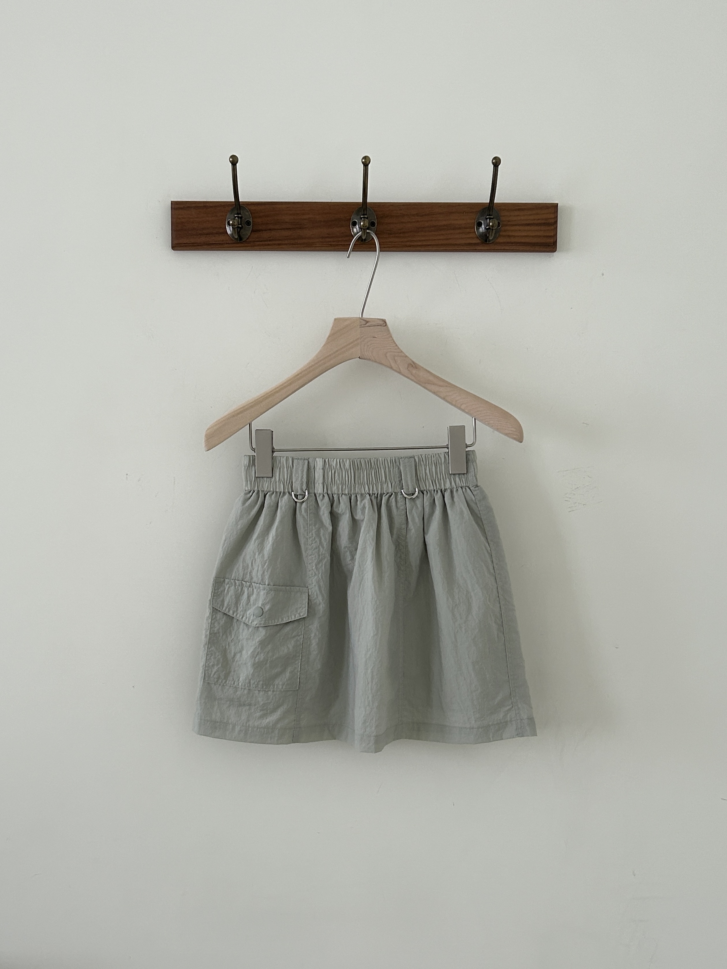 Nylon Incised Mini Skirts